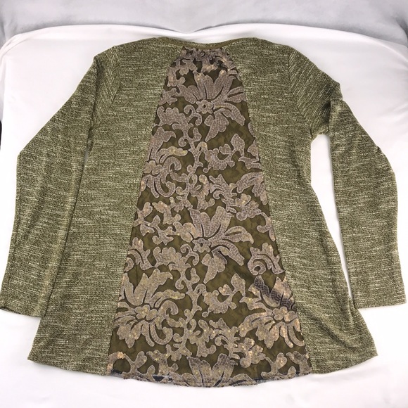 LOGO by Lori Goldstein Blouse Med Melange Boucle S - Picture 2 of 7